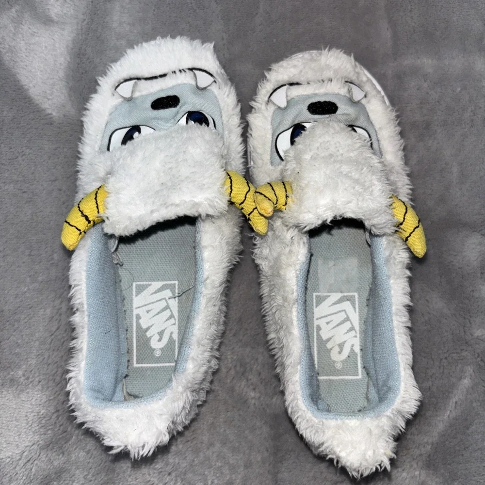 Vans Toddler Size 9 Monster Yeti Furry Slip-On Sneakers